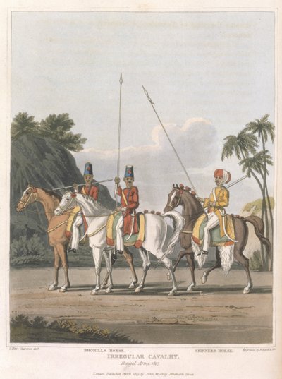 Irregular Cavalry, Bengal Army 1817, plate 5 from 